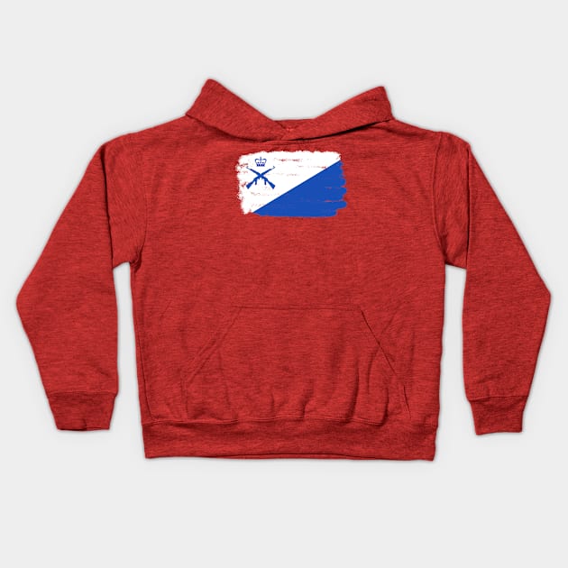 Kyrati Flag (distressed) Kids Hoodie by Pr0metheus